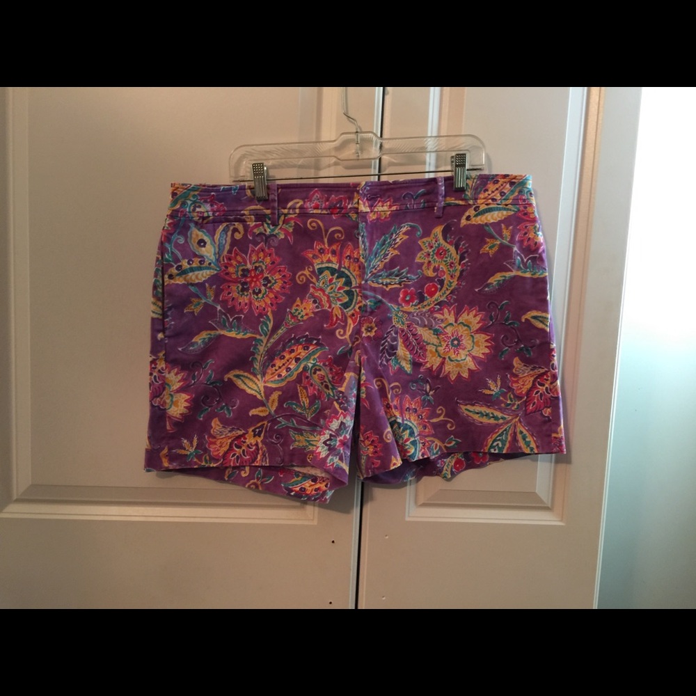 Ralph Lauren Purple Floral Shorts